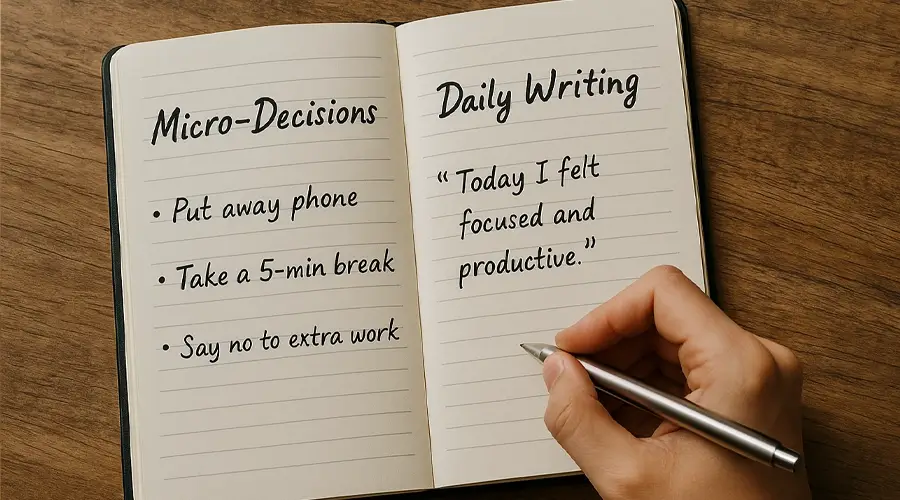 The Power of Micro-Decisions and Daily Writing